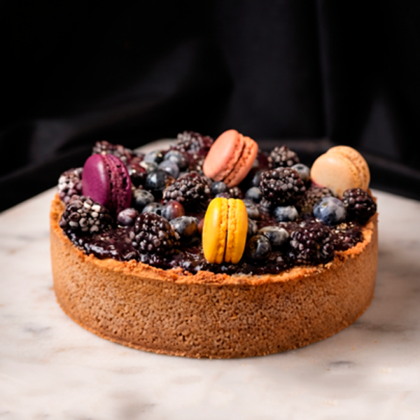 PASTEL DE QUESO CON ARÁNDANOS