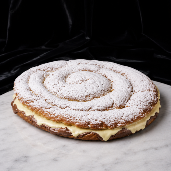 ENSAIMADA DE CHOCOLATE BLANCO