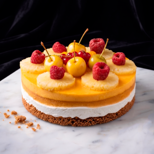 PASTEL MOUSSE DE PIÑA Y COCO