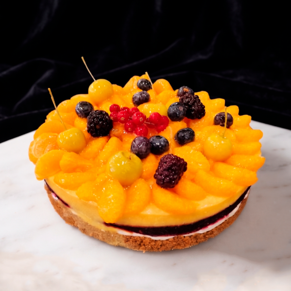 TARTA CÍTRICA Y FRUTAS
