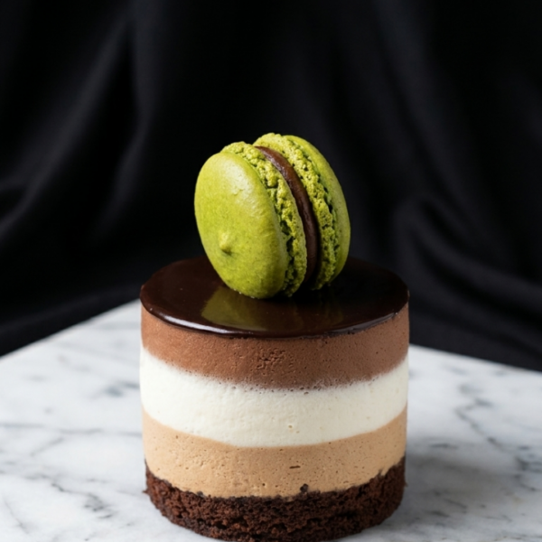 Pastel Individual de Tres Chocolates