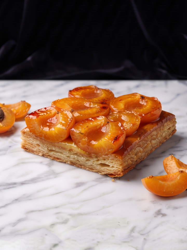 Pastel de Hojaldre y Albaricoques